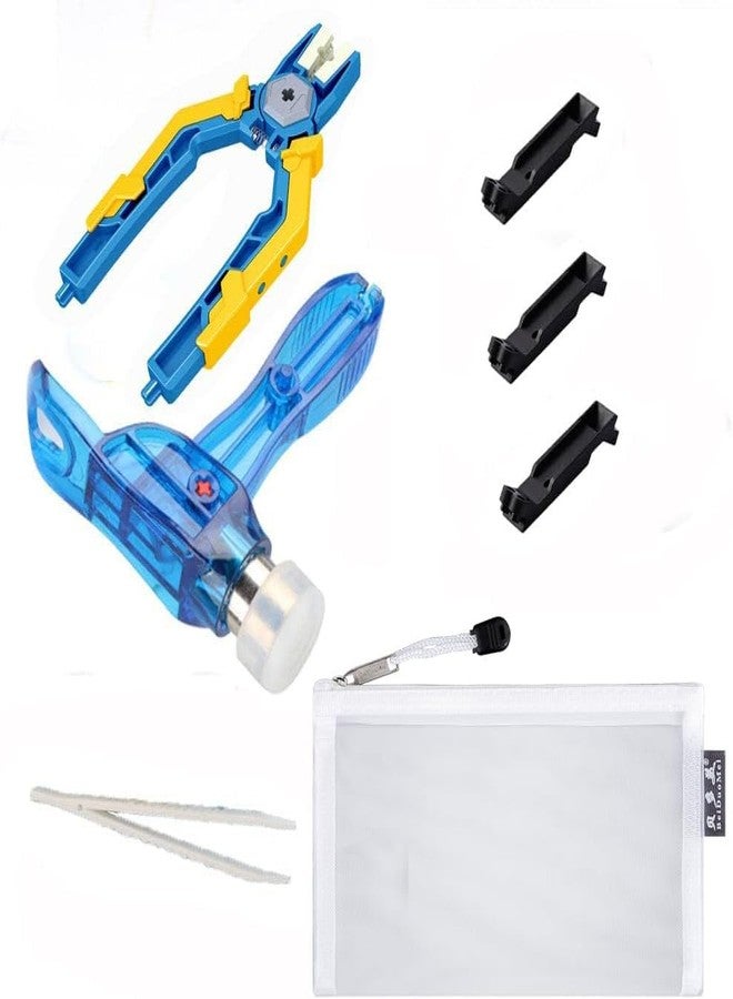 ENHANA Building Blocks Separator Tool Kit Brick Tools Technic Blocks Tool Set Including 1 Multi-Functional Hammer，1 Pliers，1 Tweezers 3 Brick Separator - Image 1